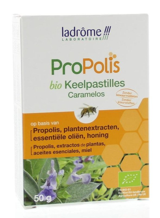 Ladrome Propolis keelpastille bio (50 Gram)