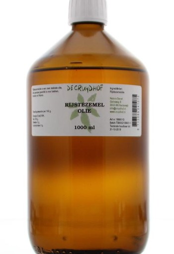 Cruydhof Rijstezemelolie (1 Liter)