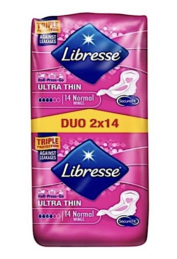 Libresse Ultra Normal Wing Maandverband 2x 14 stuks