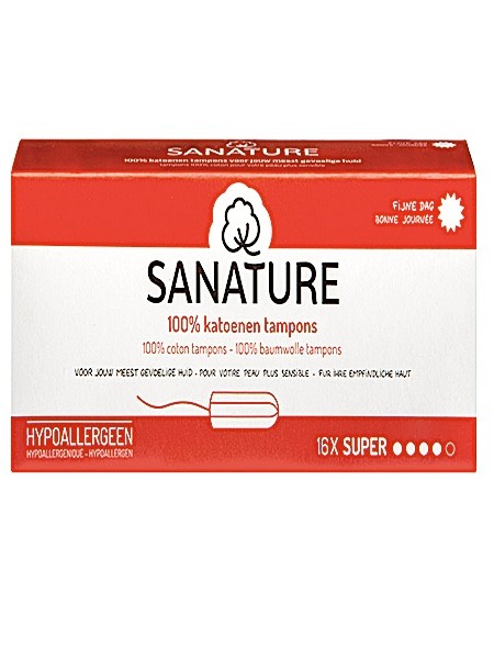 SANATURE 100% KATOENEN TAMPONS SUPER