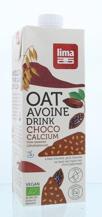 Lima Oat drink choco & calcium bio (1 Liter)
