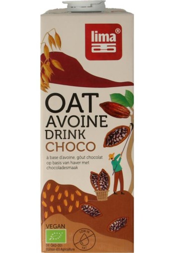 Lima Oat drink choco & calcium bio (1 Liter)