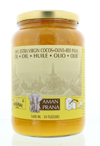 Amanprana Kokos-olijf-rode palm bio (1600 Milliliter)