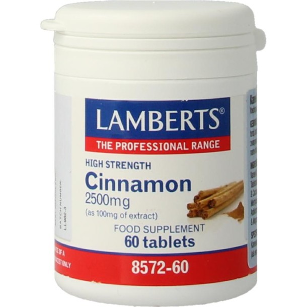 Lamberts Kaneel 2500mg (cinnamon) (60 Tabletten)