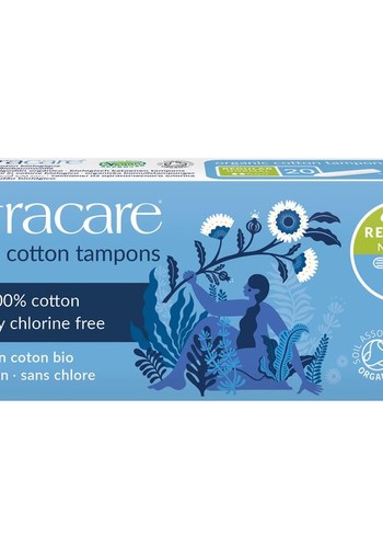 Natracare Tampons katoen normaal (20 Stuks)