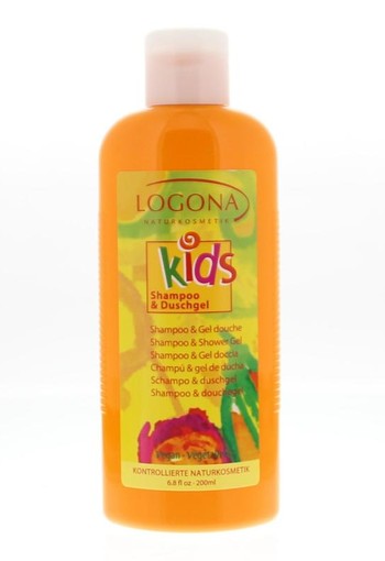 Logona Kids 2 in 1 shampoo/douche (200 Milliliter)