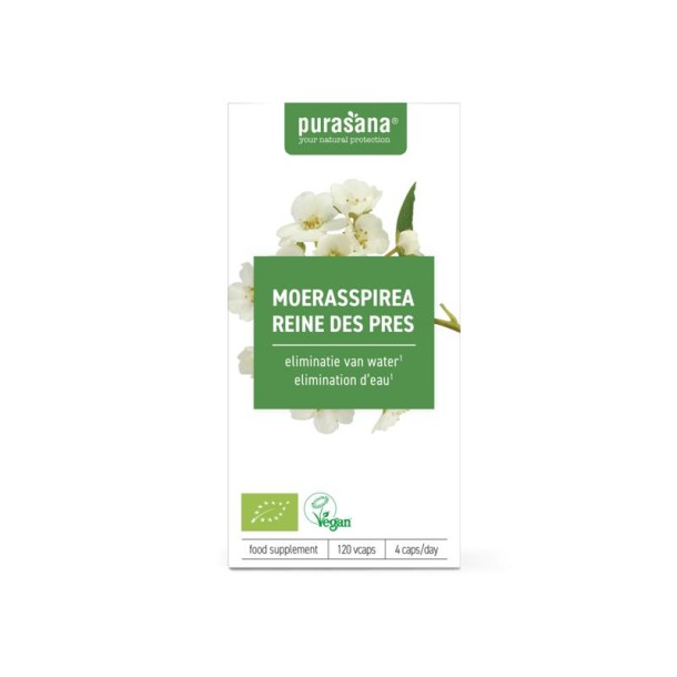 Purasana Moerasspirea vegan bio (120 Vegetarische capsules)