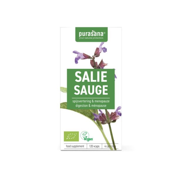 Purasana Salie vegan bio (120 Vegetarische capsules)