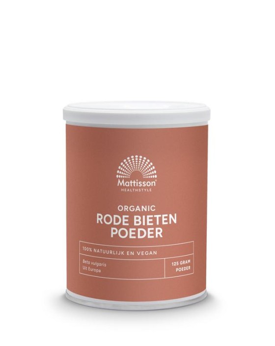 Mattisson Rode bieten poeder - beta vulgaris biologisch (125 Gram)