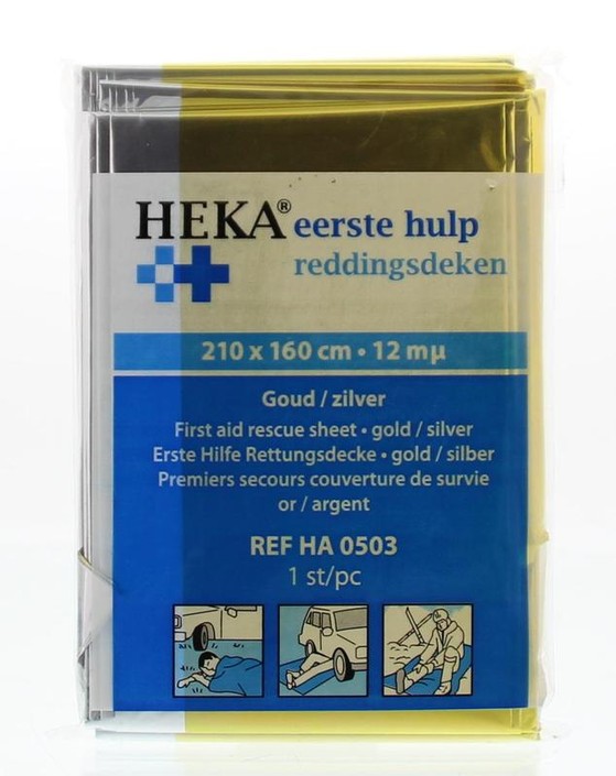 Heka Reddingsdeken goud/zilver 160 x 210 (1 Stuks)