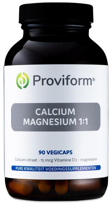 Proviform Calcium magnesium 1:1 & D3 (90 Vegetarische capsules)