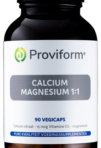 Proviform Calcium magnesium 1:1 & D3 (90 Vegetarische capsules)