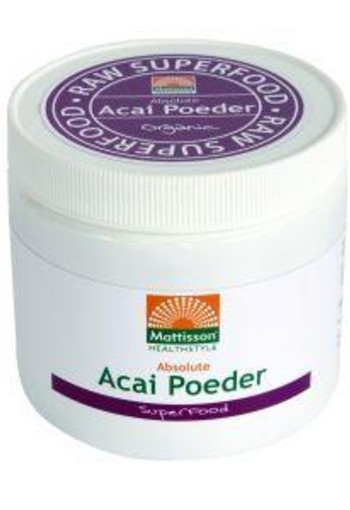 Mattisson Acai poeder Euterpe oleracea organic bio (125 Gram)