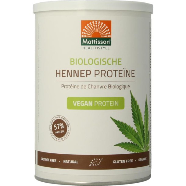 Mattisson Vegan hennep proteine 50% bio (400 Gram)