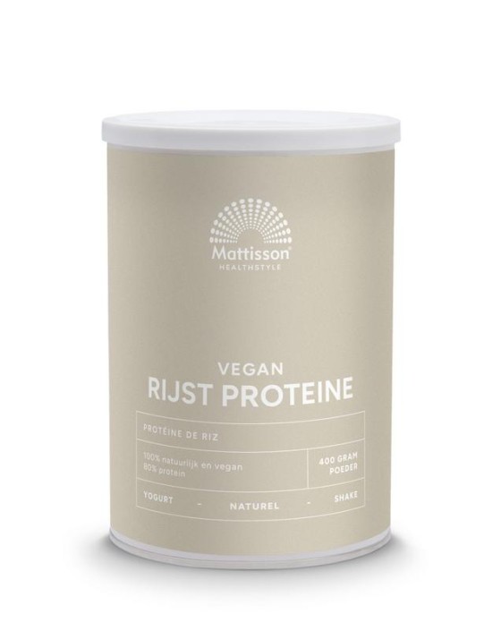 Mattisson Absolute rijst proteine poeder vegan 80% (400 Gram)