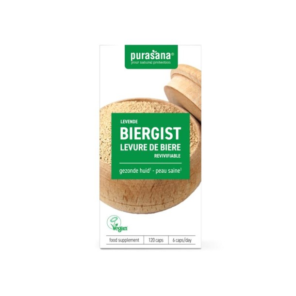 Purasana Levende biergist vegan (120 Capsules)