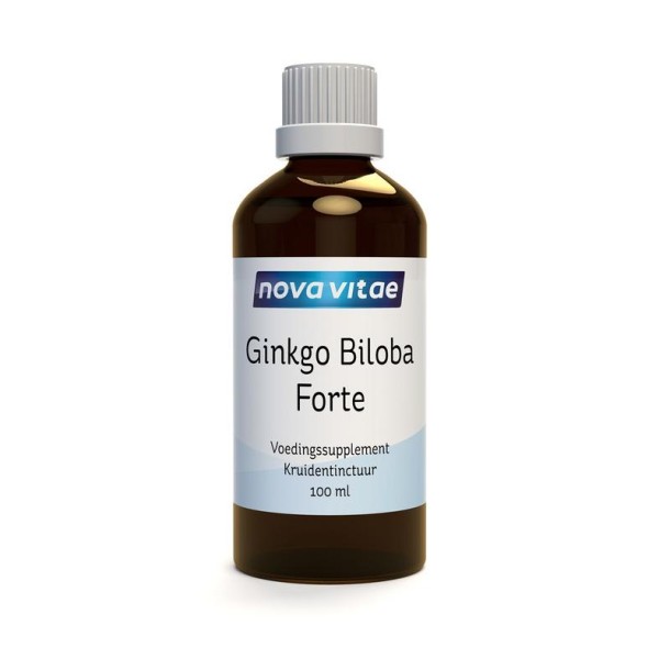 Nova Vitae Ginkgo biloba forte (tempelboom) kruidentinctuur (100 Milliliter)