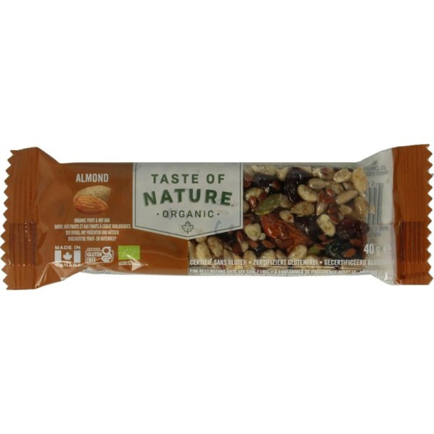 Taste Of Nature Almond granenreep bio (40 Gram)