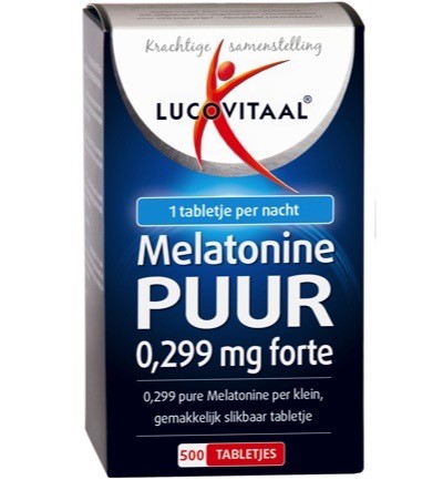 Lucovitaal Melatonine Puur 0.299 Mg 500tb