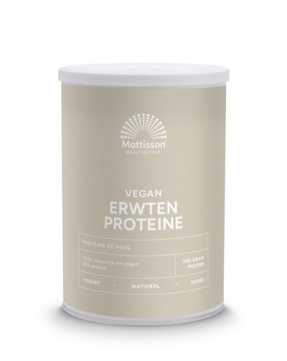 Mattisson Absolute erwten proteine naturel vegan (350 Gram)