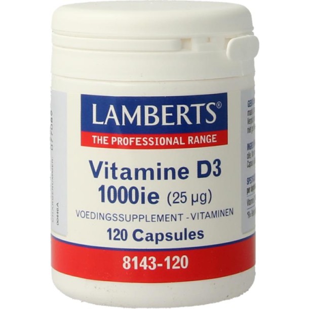 Lamberts Vitamine D3 1000IE/25mcg (120 Capsules)