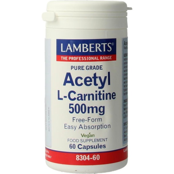 Lamberts Acetyl-L-Carnitine 500mg (60 Capsules)