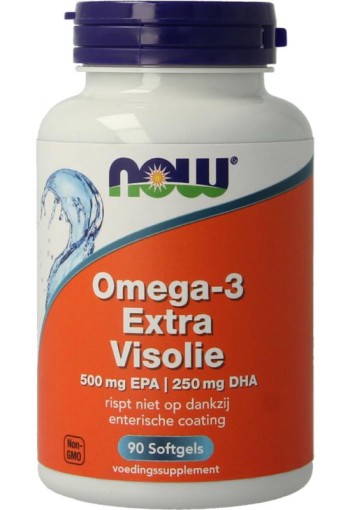 NOW Omega-3 Extra 500 mg EPA 250 mg DHA (90 Softgels)