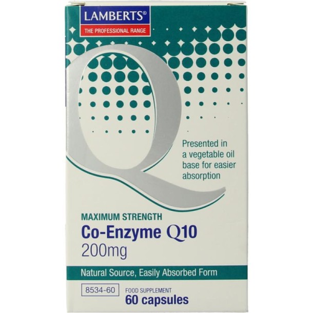 Lamberts Co enzym Q10 200mg (60 Vegetarische capsules)