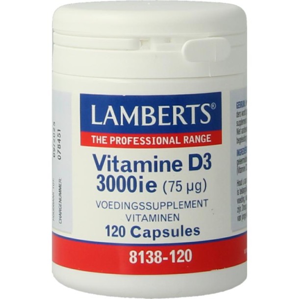 Lamberts Vitamine D3 3000IE/75mcg (120 Capsules)