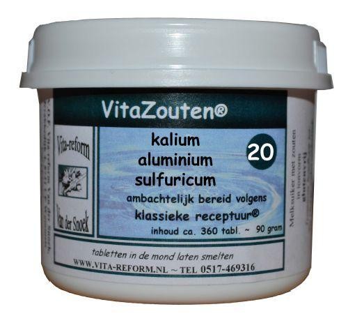Vitazouten Kalium aluminium sulfuricum VitaZout nr. 20 (360 Tabletten)