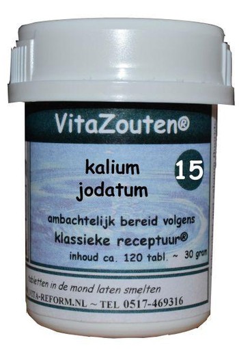 Vitazouten Kalium jodatum VitaZout nr. 15 (120 Tabletten)