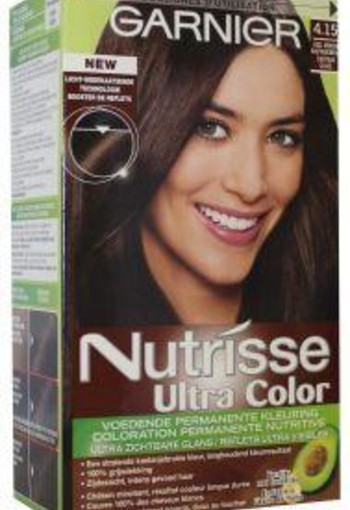 Garnier Nutrisse ultra color 4.15 koel mid kastanjebruin (1 Set)