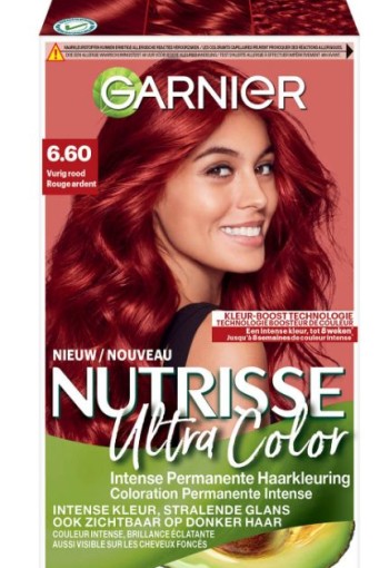 Garnier Nutrisse ultra color 6.6 vurig rood (1 Set)