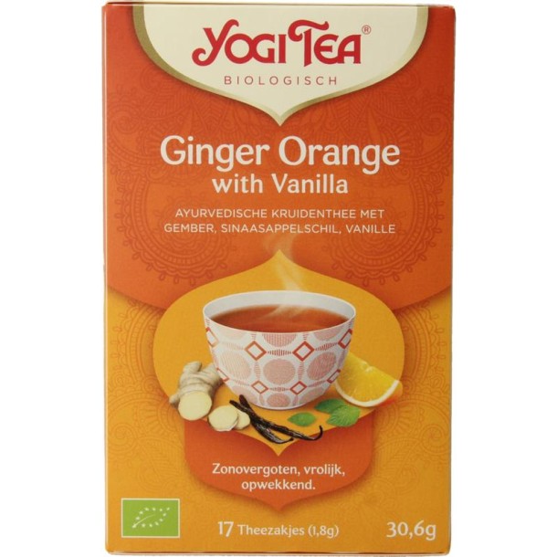 Yogi Tea Ginger orange vanilla bio (17 Zakjes)