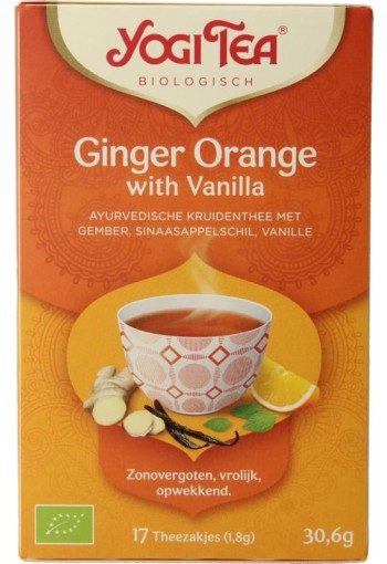 Yogi Tea Ginger orange vanilla bio (17 Zakjes)