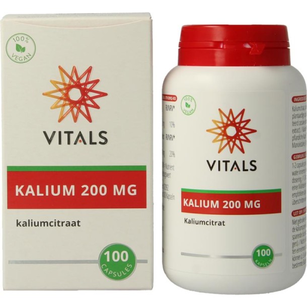 Vitals Kalium citraat 200 mg (100 Capsules)