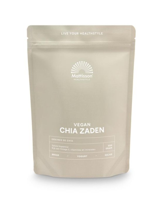 Mattisson Absolute chia zaad raw (500 Gram)