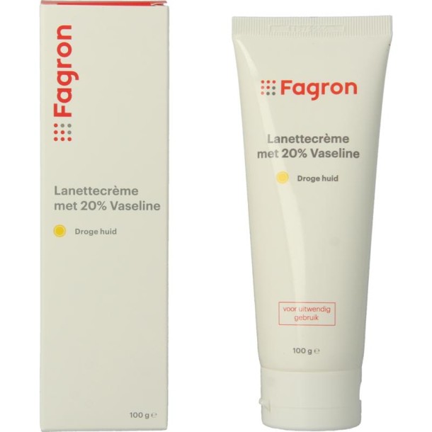 Fagron Lanettecreme met 20% vaseline (100 Gram)