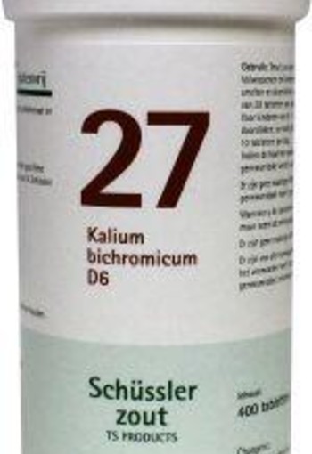 Pfluger Kalium bichromicum 27 D6 Schussler (400 Tabletten)