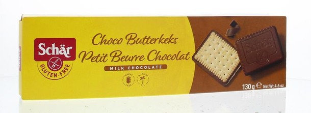 Dr Schar Butterkeks (biscuit) chocolade (130 Gram)