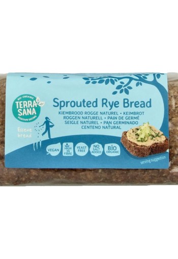 Terrasana Roggebrood gekiemd bio (400 Gram)