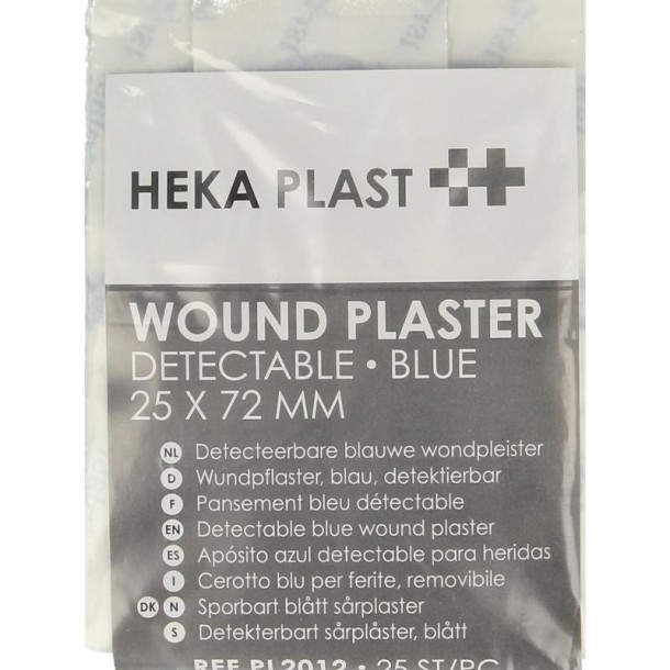 Heka Pleisters blauw 72 x 25mm (25 Stuks)