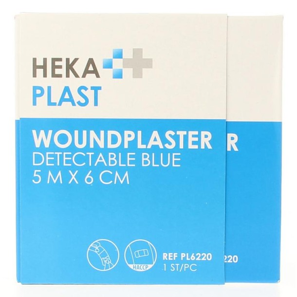 Hekaplast Dispenser 5m x 6cm detectable (1 Stuks)