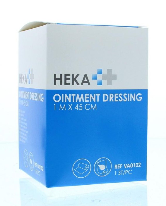Heka Ointment dressing/Engels pluksel 1m x 45cm (1 Stuks)