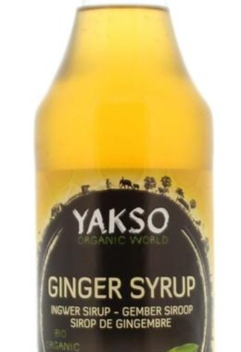 Yakso Gember stroop bio (480 Milliliter)