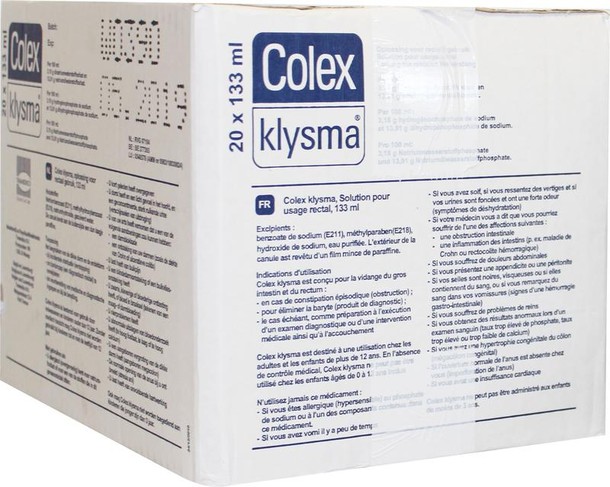 Colex Klysma 133ml (20 Stuks)