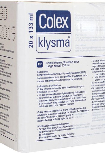 Colex Klysma 133ml (20 Stuks)