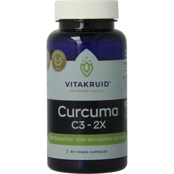 Vitakruid Curcuma C3 - 2X (60 Vegetarische capsules)