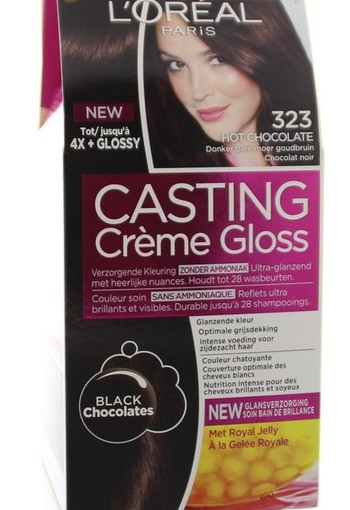 Loreal Casting creme gloss 323 Hot chocolate (1 set)
