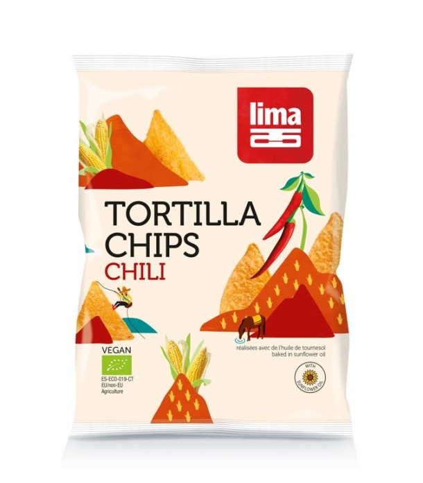 Lima Tortilla chips chili bio (90 Gram)